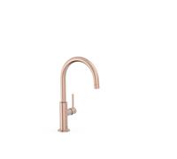 Grifo monomando alto con maneta lateral y ahorro energético acabado oro rosa mate Study Tres