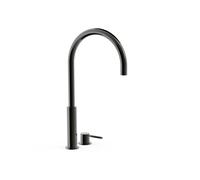 Grifo monomando alto de repisa para lavabo con acabado negro metalizado Study Tres