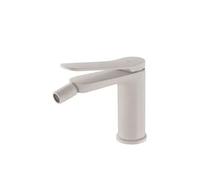 IMEX Products Grifo monomando para lavabo Art – latón blanco mate con válvula click-clack