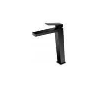Grifo monomando de diseño alto para lavabo fabricado en latón de acabado negro mate Art de Imex - Sin válvula