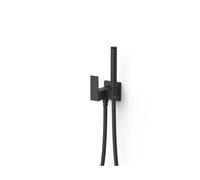 Grifo monomando de empotrado con ducha para inodoro de acabado satinado negro mate Cuadro Tres - Sin recambios