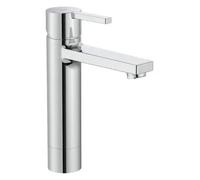 Grifo monomando de lavabo con acabado cromado y caño mezzo plus Naia Roca