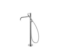 Grifo monomando de pie para bañera con maneta y teleducha acabado cromo STUDY EXCLUSIVE TRES - Sin base empotrable