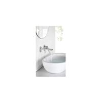 Grifo monomando empotrado para lavabo hecho de acero inoxidable con acabado satinado Delos de Imex