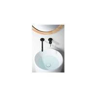 Grifo monomando empotrado para lavabo hecho de latón con acabado negro mate Genova de Imex