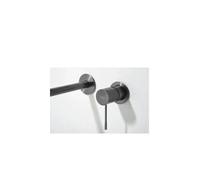 Grifo monomando empotrado para lavabo hecho de latón con acabado negro metalizado Genova de Imex
