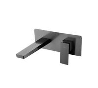 Grifo monomando empotrado para lavabo hecho de latón con acabado negro metalizado Pisa de Imex