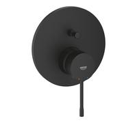 Grifo monomando Essence - para controlar dos salidas de agua, roseta metálica, sin elemento oculto, negro mate