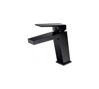 IMEX Grifo monomando para lavabo Fiyi alto negro mate – válvula click-clack