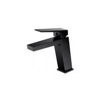 Grifo monomando moderno para lavabo fabricado en latón de acabado negro mate Art de Imex - Sin válvula