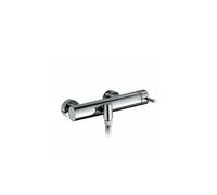 Grifo monomando para ducha de latón con acabado cromo brillante Tube Eco de Unisan - Con kit de ducha