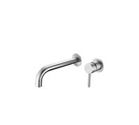 Grifo monomando para empotrar fabricado en acero inoxidable con acabado cromado Moscu de Imex - Con válvula click