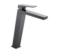 Grifo monomando para lavabo con caño alto hecho de latón con acabado negro metalizado Art de Imex