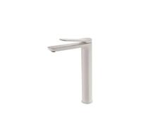 Grifo monomando para lavabo con un diseño alto de acabado blanco mate Dinamarca de Imex - Sin válvula