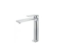 Grifo monomando para lavabo con un diseño alto y moderno con un acabado cromado Fiyi de Imex - Sin válvula