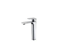 Grifo monomando para lavabo de caño largo con un diseño moderno fabricado en latón Bali de Imex - Sin válvula