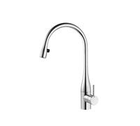 Grifo monomando para lavabo de la marca KWC, modelo Eve, con ducha extraíble y acabado cromado