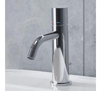 Grifo monomando para lavabo de la marca Steinkamp, con sistema de desagüe con varillas y regulador de flujo de 5 litros por minuto