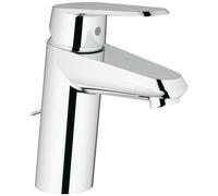 Grifo monomando para lavabo Eurodisc C 33178 EcoJoy de Grohe, con cadena retráctil y acabado cromado. Grifo monomando