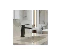 Grifo monomando para lavabo fabricado en latón con acabado negro metalizado Art de Imex