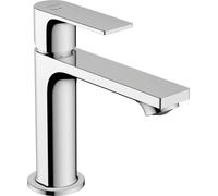 Grifo monomando para lavabo Hansgrohe Rebris E 110 CoolStart, sin tirador, cromo, 1 unidad.