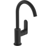 Grifo monomando para lavabo Hansgrohe Rebris S, modelo 210, con caño giratorio y sistema de desagüe con varilla