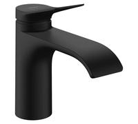 Grifo monomando para lavabo Hansgrohe Vivenis, modelo 80 CoolStart, con desagüe de válvula y acabado en mate