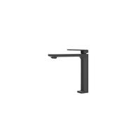Grifo monomando para lavabo sobre encimera de caño alto con un acabado en negro mate Fiyi de Imex - Sin válvula