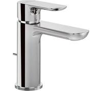 Grifo monomando para lavabo Villeroy & Boch O.novo, con sistema de desagüe con varillas