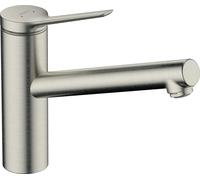 Grifo monomando para lavaplatos Zesis M33 150 ND / de la marca WWBer. Acabado: acero inoxidable