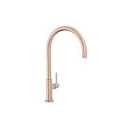 Grifo monomando XXL con maneta lateral y ahorro energético en acabado oro rosa mate Study Tres