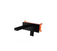 Grifo negro mate monomando para empotrar en pared con cartuchos cerámicos de 35 mm Suiza de Imex - Sin válvula