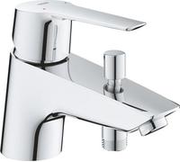 Grifo para bañera, Grohe Start, cromo, monomando, de un solo cuerpo, para dos orificios, profundidad de 138 mm
