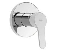 Grifo para ducha monomando empotrado de instalación acabado cromado Base Tres