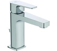 Grifo para lavabo, cromado, de metal, 5 litros/minuto, con un mando, tipo centroset