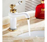 Grifo para Lavabo de baño de latón Pulido, Grifo Monomando para Lavabo, Accesorio Elegante para una fácil instalación, renovación del hogar y contemporáneo
