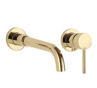 Grifo para lavabo de pedestal REA LUNGO, acabado dorado, con caja