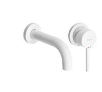Grifo para lavabo de pedestal REA LUNGO - blanco mate + caja