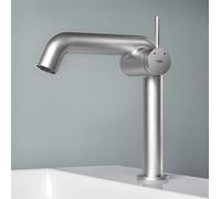 Grifo para lavabo, diseño suizo, ahorro de agua, protección anticorrosiva, sin plomo, fácil de limpiar, agua caliente y fría, cromo, conexión G3/8, diseño minimalista