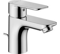 Grifo para lavabo Hansa BASIC 5540, juego de desagüe con varilla de tracción de 101 mm, DN15, cromo, 1 unidad.