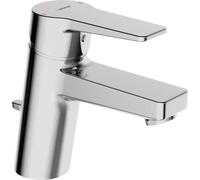 Grifo para lavabo Hansa HANSATWIST 0909, con sistema de desagüe con varillas y acabado cromado, 1 unidad.