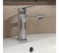 Grifo para lavabo Ideal Standard Ceralife O, con sistema de desagüe por varilla y juego de sifón