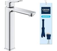Grifo para lavabo, marca GROHE, tamaño XL, cuerpo liso sin kit de desagüe, acabado cromado