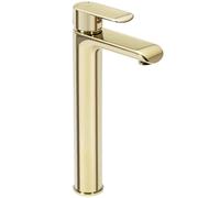 Grifo para lavabo Rea BLOOM, dorado, de altura elevada