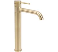 Grifo para lavabo Rea Lungis, diseño alto, color dorado