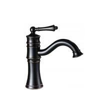 Rea Grifo de lavabo Vintage Old Black Low mezclador de lavabo Retro antiguo monomando
