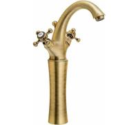 Grifo para lavabo Sapho ANTEA, modelo alto, con juego de desagüe, altura de 300 mm, color bronce