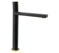 Grifo para lavabo Sapho KAISA, modelo alto, cromo, 235 mm, acabado /dorado mate