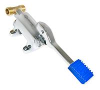 Grifo Pedal Mezclador Industrial GOLDMAN SERVICE + Adaptador Conexión Dos Aguas Fría - Caliente