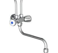 Grifo Schütte para calentador de agua de 5 litros, tipo sobreencimera, para baja presión, grifo de cocina, grifo de cocina para montaje en pared, acabado en cromo